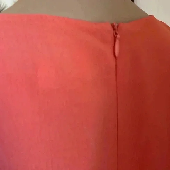 Elliatt coral asymmetrical wrap dress size M - Picture 14 of 16